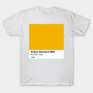 Oxlip Yellow British Standard 0002 Colour Swatch T-Shirt